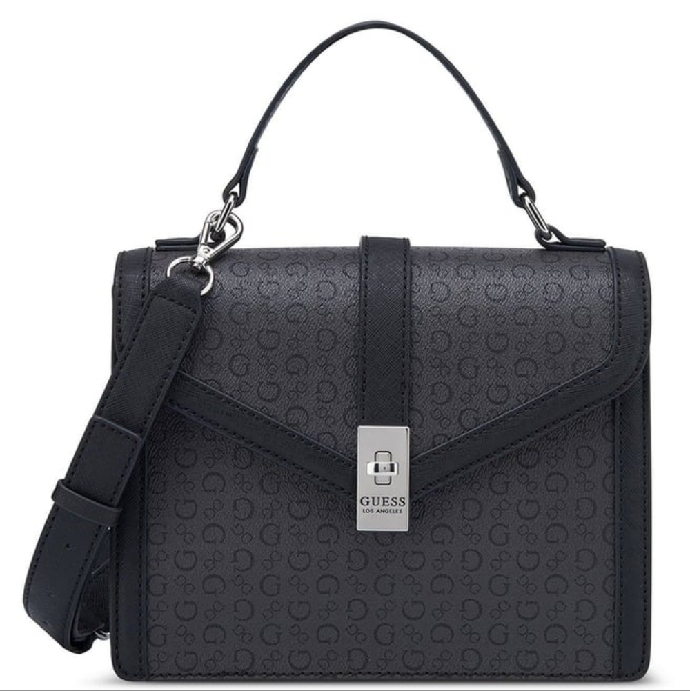 GUESS Black Satchel Bag